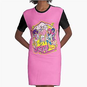 80S Jem and the Holograms HIGH QUALITY Graphic T-Shirt Dress