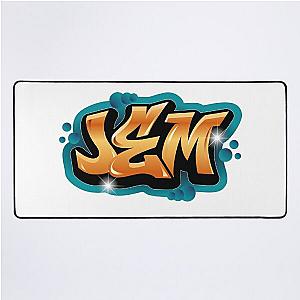 Jem name graffiti style Desk Mat