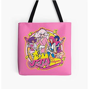 80S Jem and the Holograms HIGH QUALITY All Over Print Tote Bag