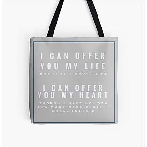 Jem Carstairs Quote All Over Print Tote Bag