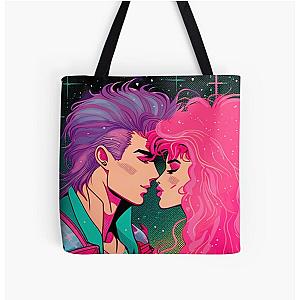 Jem & Rio Kiss All Over Print Tote Bag