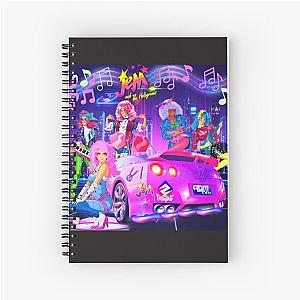 Jem and the holograms music notes Spiral Notebook