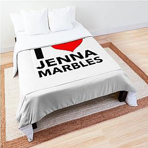 i heart jenna marbles (black) Comforter