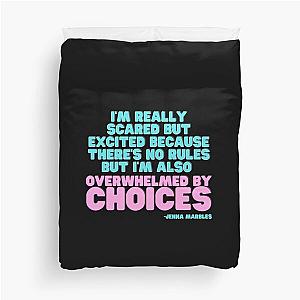 Overwhelmed by Choices Jenna Marbles Duvet Cover