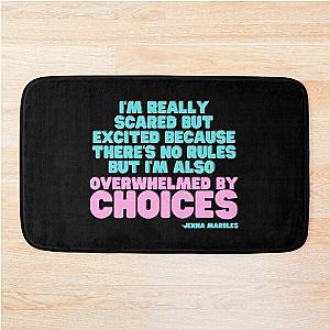 Overwhelmed by Choices Jenna Marbles Bath Mat