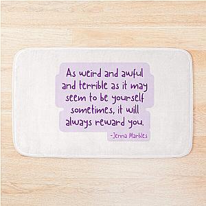 Jenna Marbles Quote Bath Mat