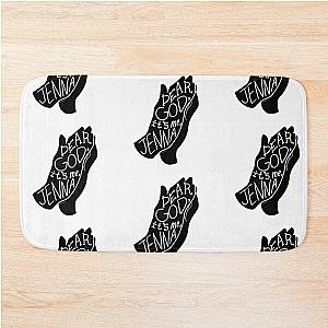 Dear God, It's me, Jenna - Jenna Marbles quote Bath Mat