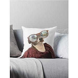 kermit sunglasses - jenna marbles Throw Pillow