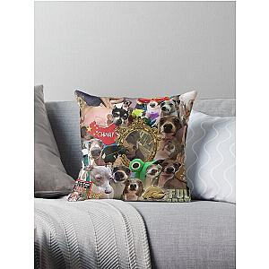 Jenna Marbles Kermit Collage Throw Pillow