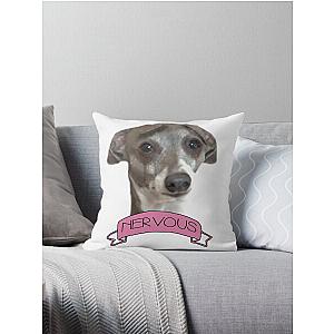 Kermit is Nervous Jenna Marbles Dog  Throw Pillow