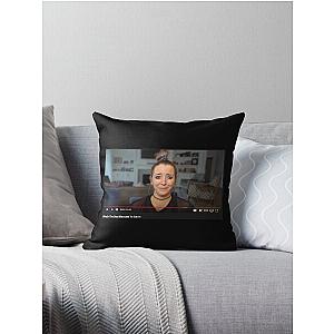 Jenna Marbles Crying Mascara Throw Pillow