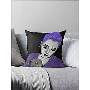 Jenna Marbles and kermit design Throw Pillow