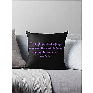 Exactly Who You Are Jenna Marbles Throw Pillow