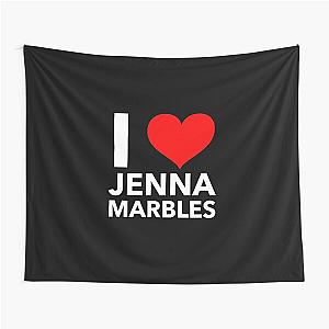 i heart jenna marbles (white) Tapestry