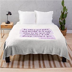 Jenna Marbles Quote Throw Blanket