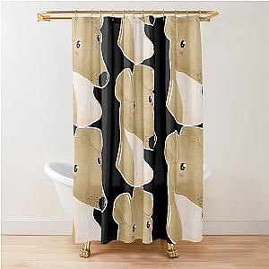 Jenna marbles dog design  Shower Curtain