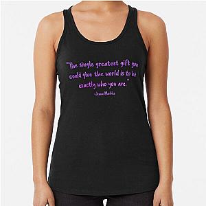 Exactly Who You Are Jenna Marbles Racerback Tank Top