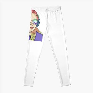 Jenna marbles hell yeah rainbow painting   Leggings