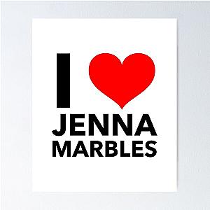 i heart jenna marbles (black) Poster