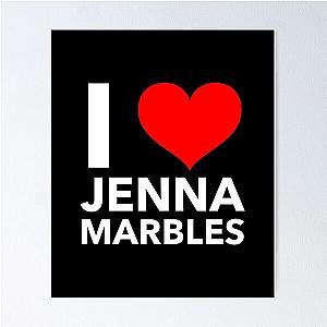 i heart jenna marbles (white) Poster