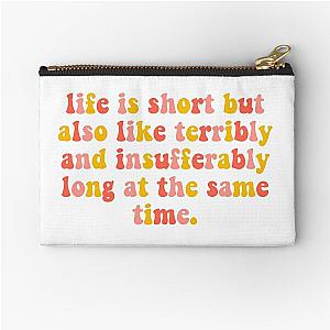 Jenna Marbles Toothbrush Quote Zipper Pouch