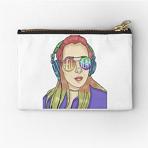 Jenna marbles hell yeah rainbow painting   Zipper Pouch