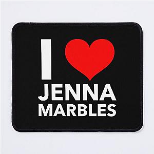 i heart jenna marbles (white) Mouse Pad