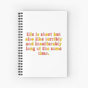 Jenna Marbles Toothbrush Quote Spiral Notebook