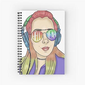 Jenna marbles hell yeah rainbow painting Spiral Notebook