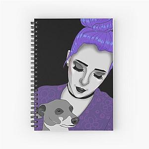 Jenna Marbles and kermit design Spiral Notebook