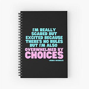 Overwhelmed by Choices Jenna Marbles Spiral Notebook