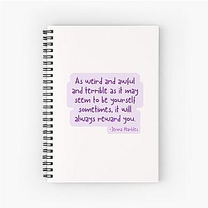 Jenna Marbles Quote Spiral Notebook