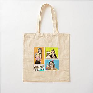 Jenna Marbles Stickers Cotton Tote Bag