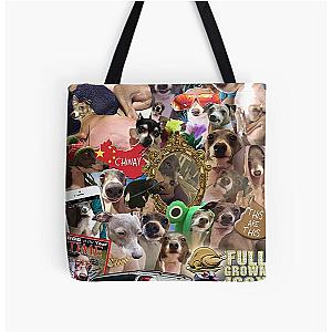 Jenna Marbles Kermit Collage All Over Print Tote Bag