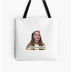 Oh my god, fun, cute, amazing! - Jenna Marbles All Over Print Tote Bag