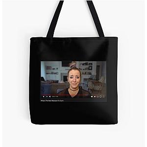 Jenna Marbles Crying Mascara All Over Print Tote Bag