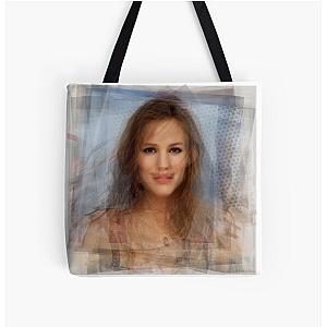 Jennifer Garner Portrait Overlay Print Tote Bag