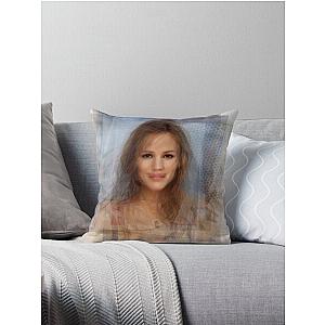 Jennifer Garner Portrait Throw Pillow