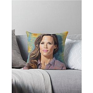 Jennifer Garner Portrait Celebrity Throw Pillow