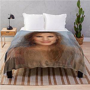 Jennifer Garner Portrait Throw Blanket