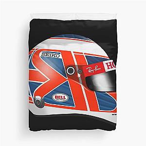 Jenson Button 2006 helmet Hungary First win Duvet Cover