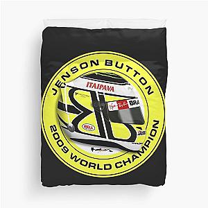 Jenson Button - 2009 F1 Helmet Duvet Cover