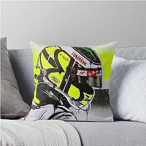 Jenson Button - Brawn GP F1 Graffiti Painting by Dautoart Throw Pillow