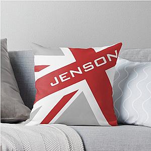 Jenson Button Union Jack Throw Pillow