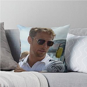 Jenson Button Throw Pillow