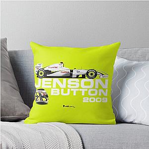 Jenson Button - Brawn BGP 001 - 2009 World Champion Throw Pillow