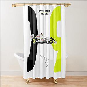Jenson Button Brawn BGP001 Shower Curtain