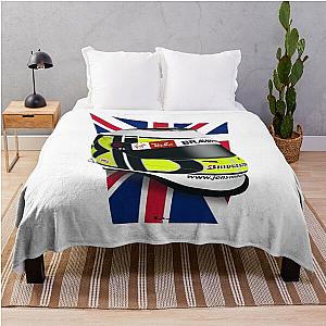 Jenson Button 2009 Helmet Throw Blanket