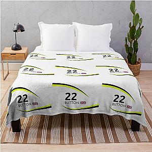 F1 Legends - Jenson Button Brawn Throw Blanket