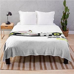 Jenson Button Brawn BGP001 2009 Throw Blanket